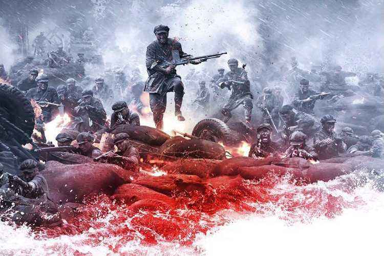 《血战湘江》再现了红军战士作战的艰苦与惨烈,他们眼神中燃烧着的